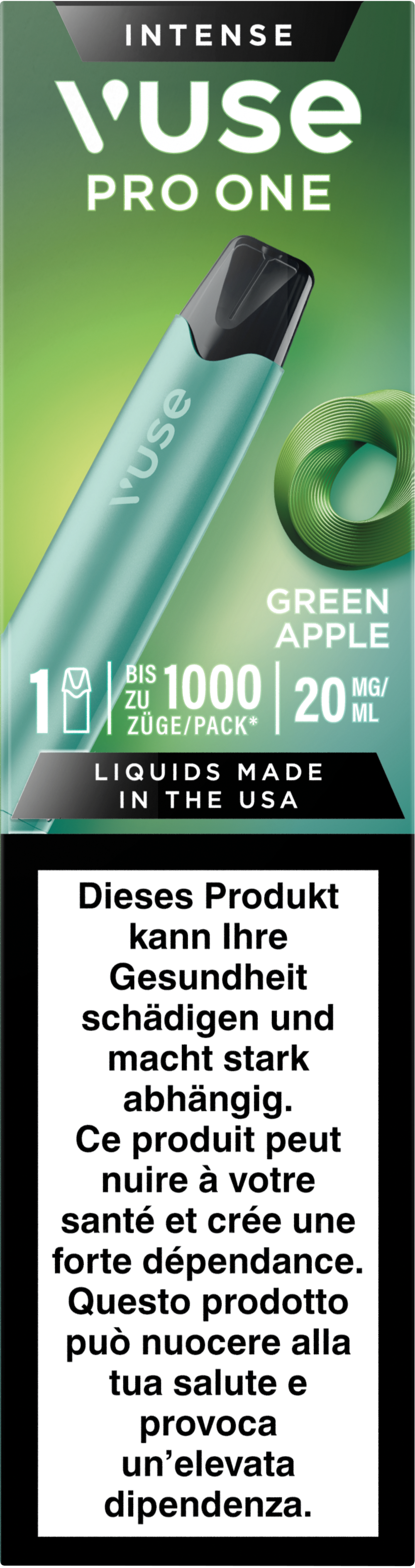 Vuse Pro One Pen Green Apple 20mg k kiosk Tabakshop Vuse Pro One Pen Green Apple 20mg k kiosk Tabakshop