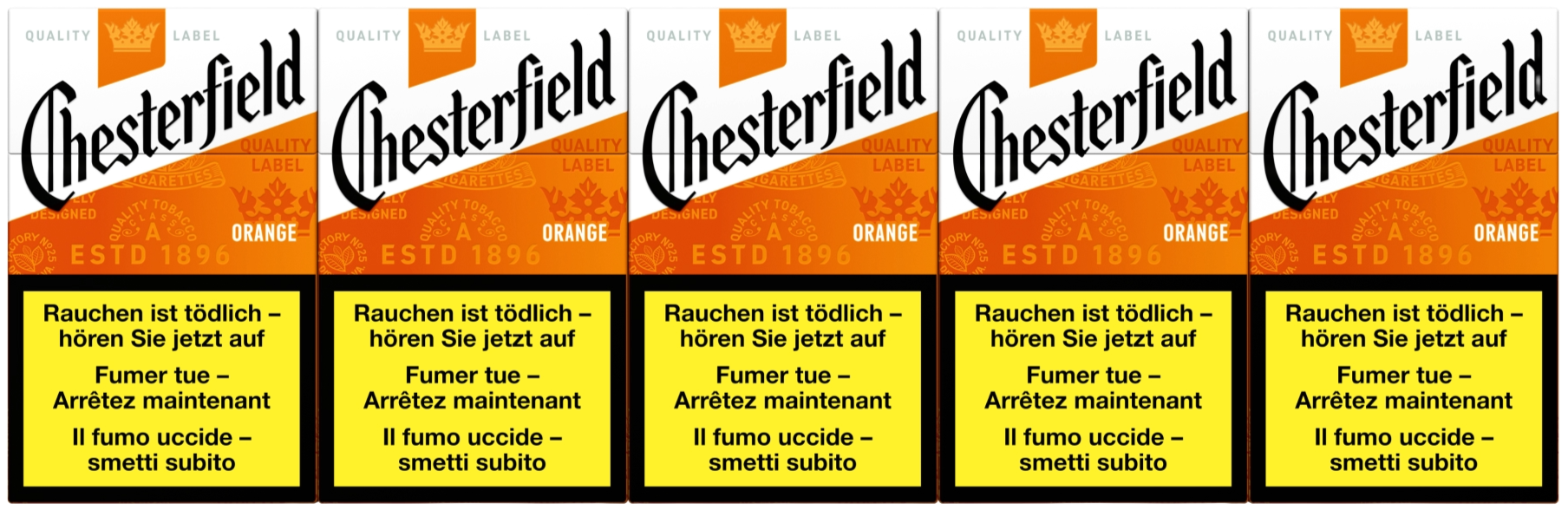 Chesterfield Orange Box Zigarettenstangen
