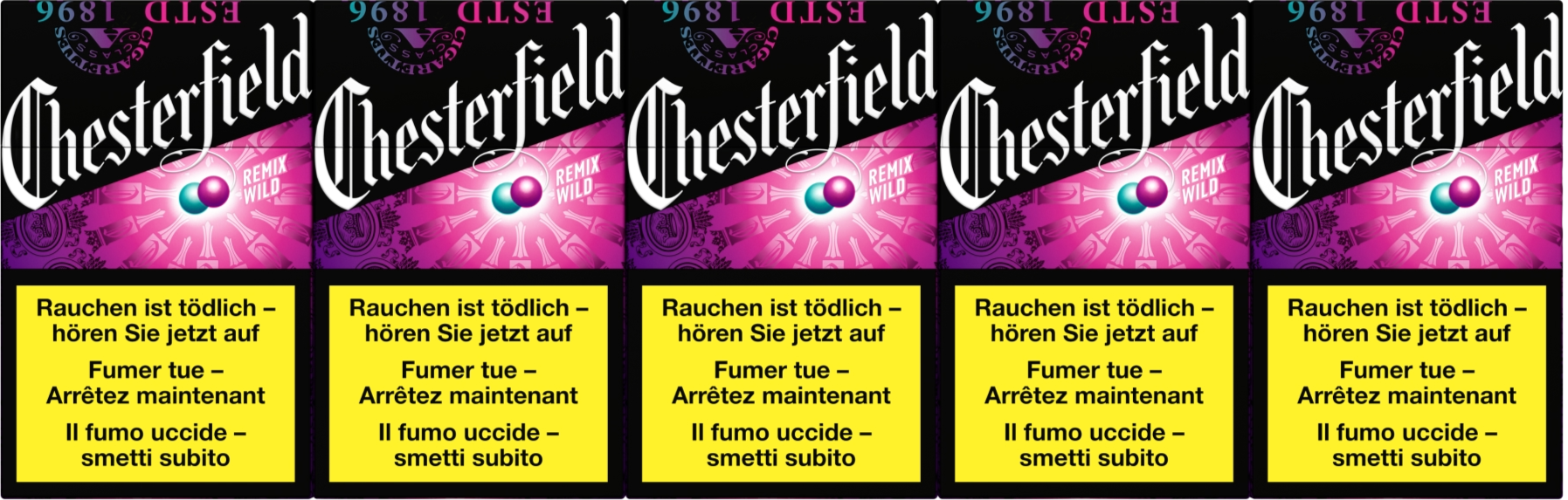 Chesterfield Remix Wild Zigarettenstangen