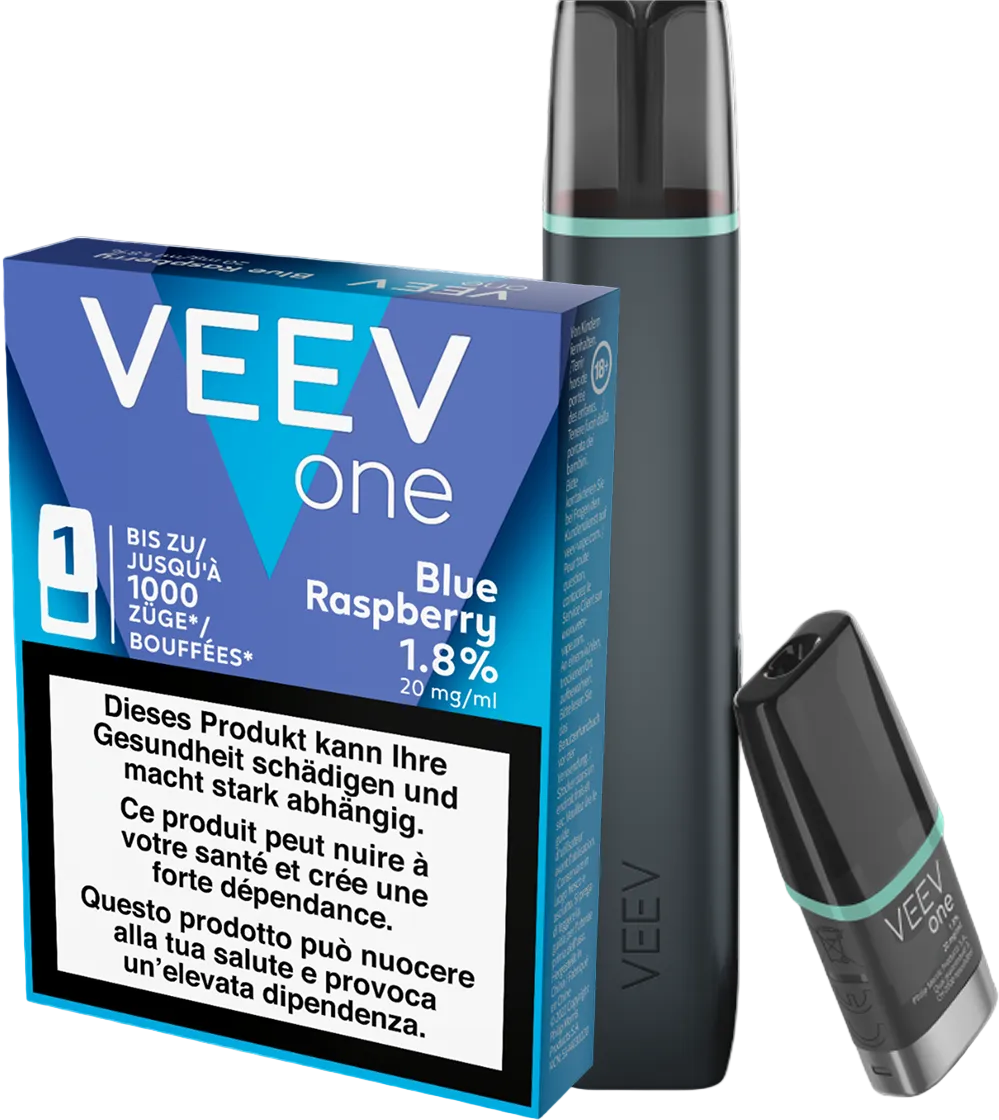 VEEV Starter Kit Blue Mint + Blue Raspberry Pod