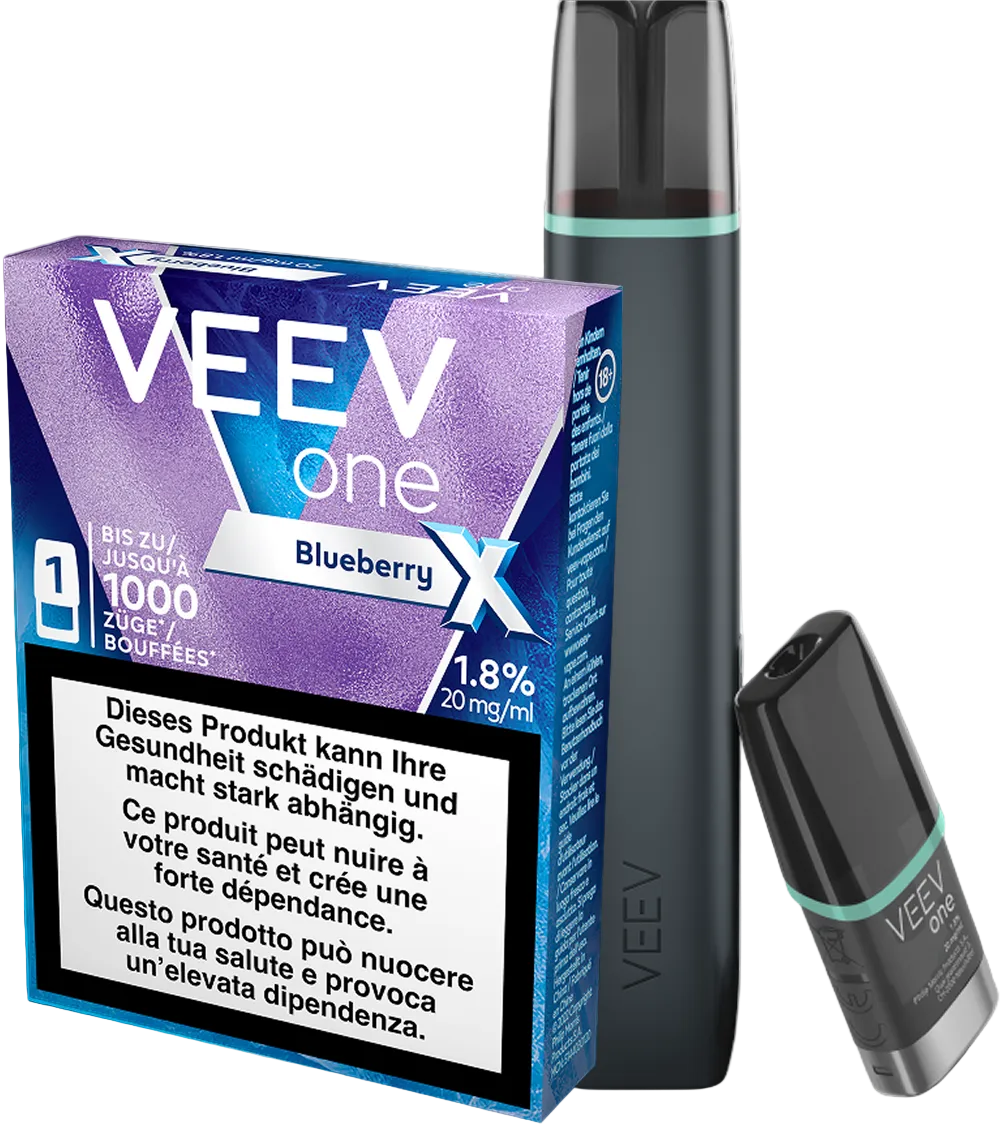 VEEV Starter Kit Blue Mint + Blueberry Extra Pod