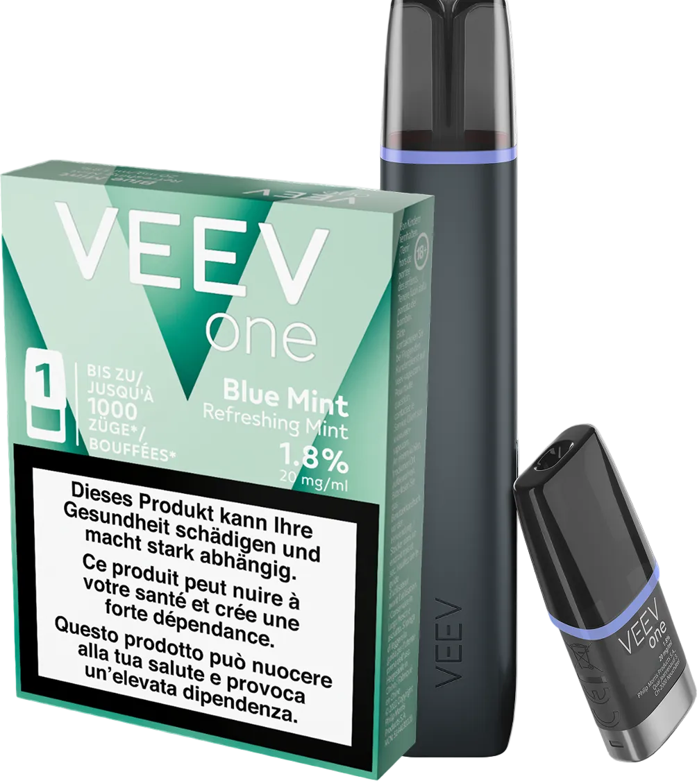 VEEV Starter Kit Blue Raspberry + Blue Mint Pod