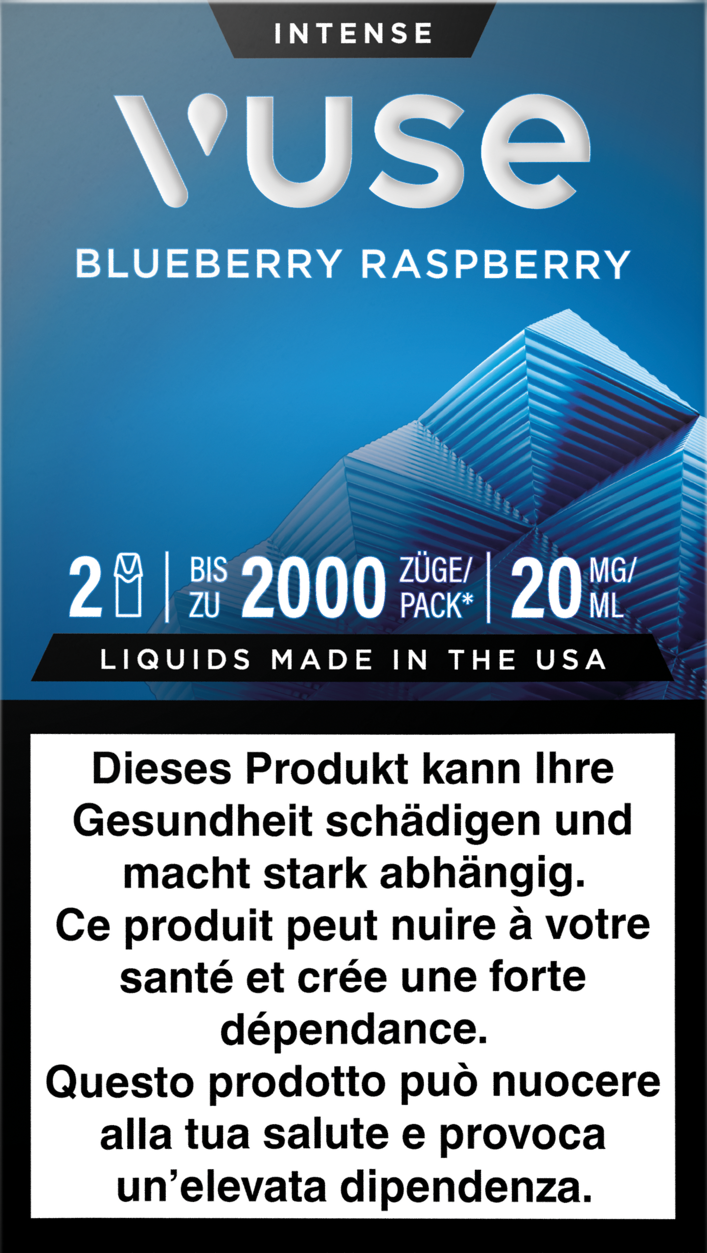 Vuse Pod Blueberry Rasperry 20mg 2pods