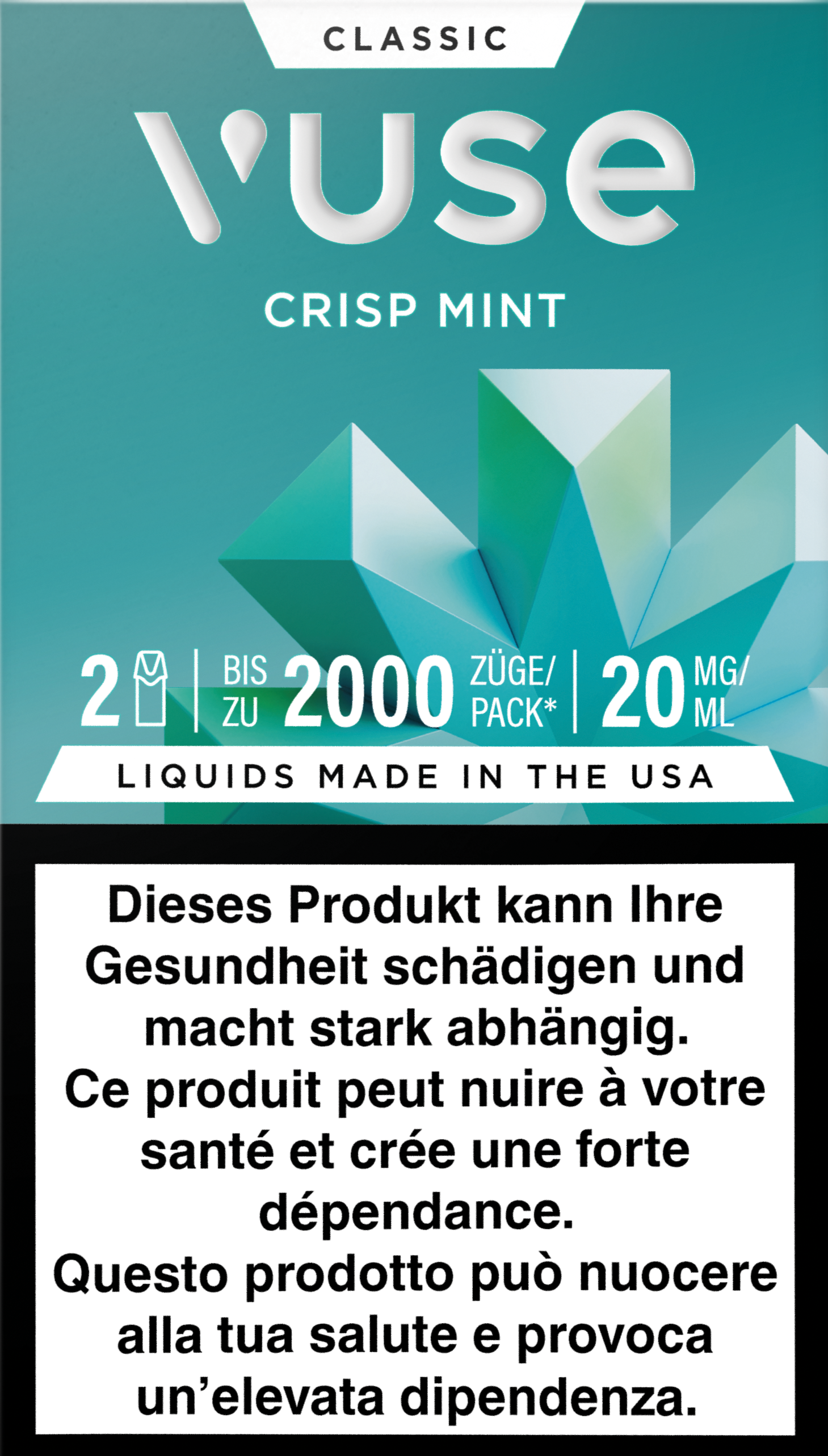 Vuse Pod Crisp Mint 20mg 2pods k kiosk Tabakshop Vuse Pod Crisp Mint 20mg 2pods k kiosk Tabakshop
