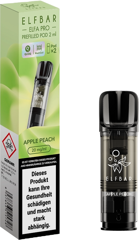 Elfbar Elfa Pro Pods Apple Peach k kiosk Tabakshop Elfbar Elfa Pro Pods Apple Peach k kiosk Tabakshop