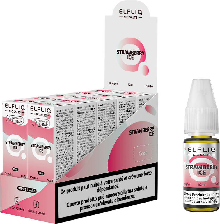 Elfbar Elfliq Strawberry Ice 20mg 10ml