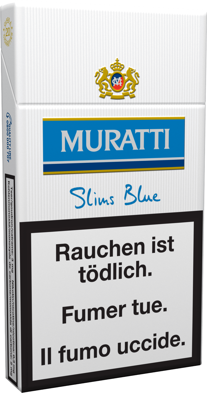 Muratti Slims Blue 100'S Box