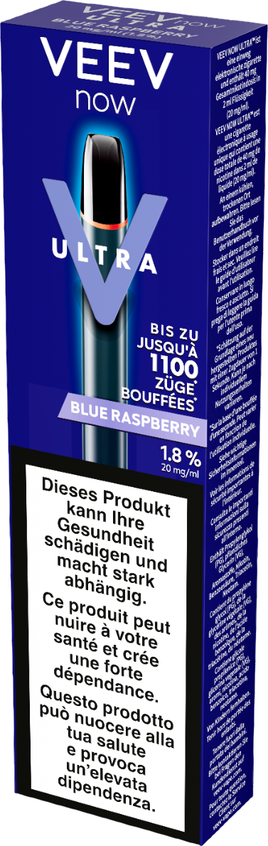 Veev Now Ultra Blue Raspberry Einweg-E-Zigaretten