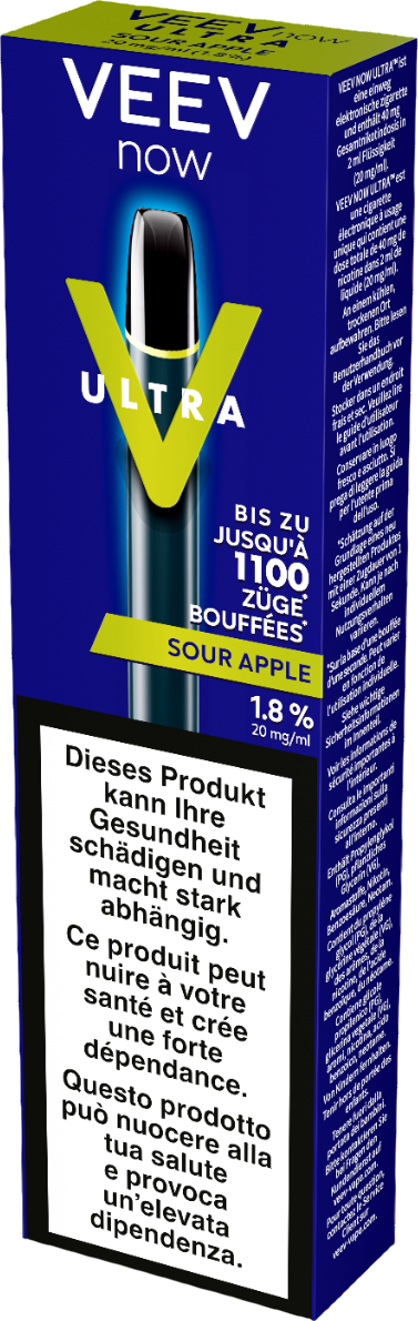 Veev Now Ultra Sour Apple Einweg-E-Zigaretten