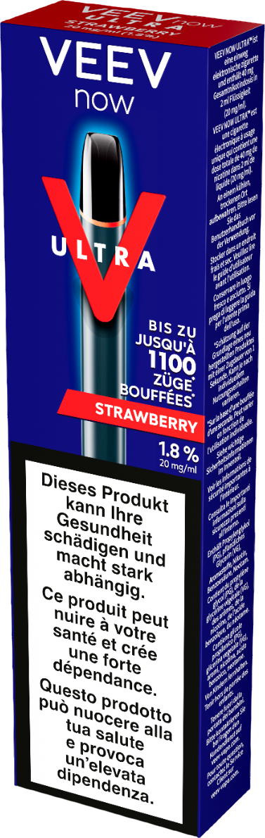 Veev Now Ultra Strawberry Einweg-E-Zigaretten