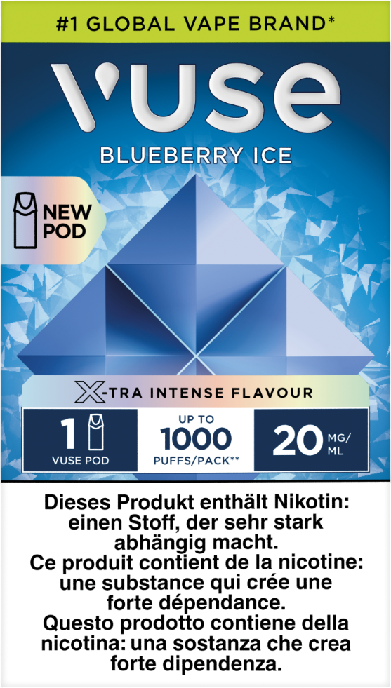 Vuse 1000 Blueberry Ice 20mg