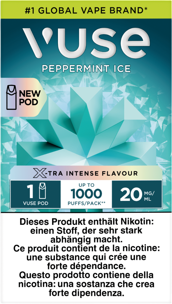 Vuse 1000 Peppermint Ice 20mg k kiosk Tabakshop Vuse 1000 Peppermint Ice 20mg k kiosk Tabakshop