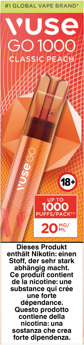 Vuse Go 1000 Pen Classic Peach 20mg