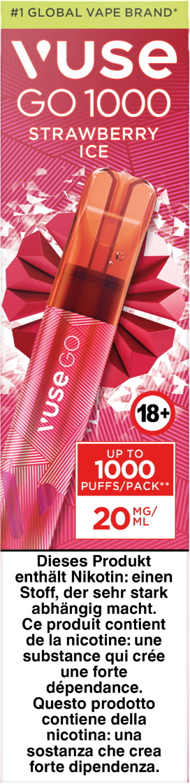 Vuse Go 1000 Strawberry Ice 20mg