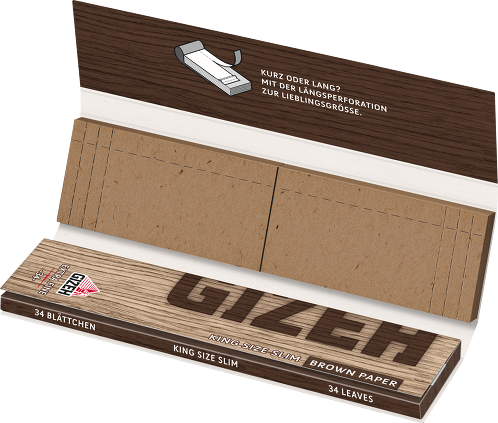Zigarettenpapier Gizeh Brown King Size Slim+Tip