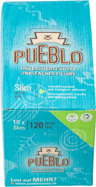 Zigartettenfilter Pueblo Organic Slim 120