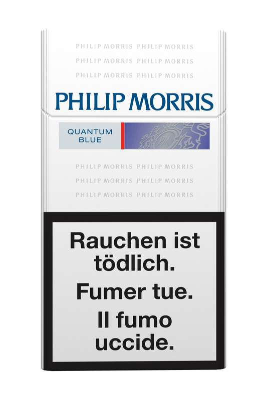 Philip Morris Quantum Blue 100'S Box