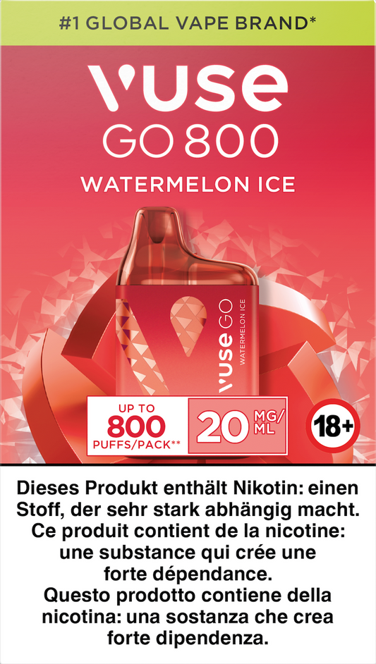 Vuse Go 800 Watermelon Ice 20mg