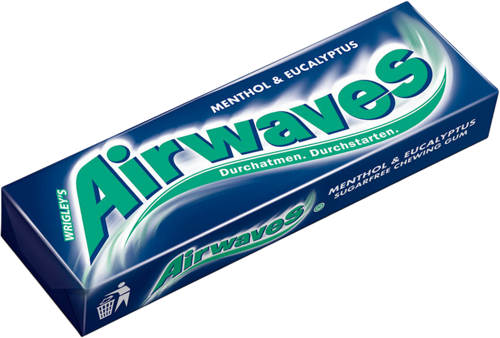 Airwaves Kaugummis Menthol&Eucalyptus 14g