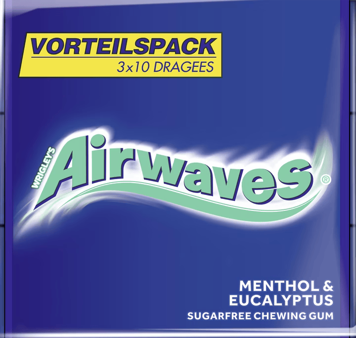 Airwaves Kaugummis Menthol&Eucalyptus Vorteilspack