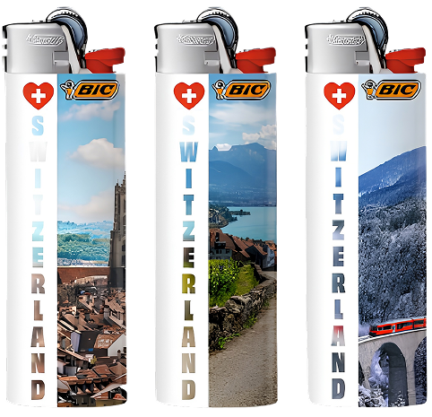 Bic Maxi J 26 Switzerland Edition Feuerzeug