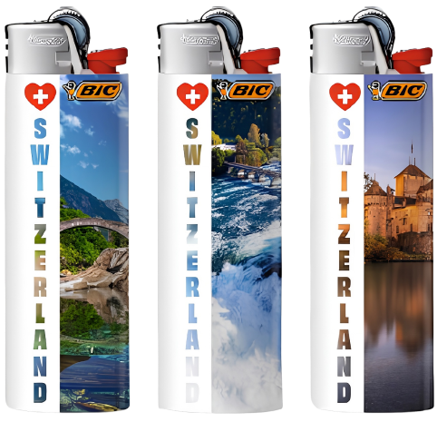 Bic Maxi J 26 Switzerland Edition Feuerzeug