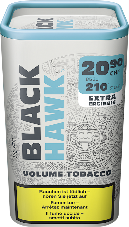 Black Hawk Silver Volume Myo Tin 95g Tabak
