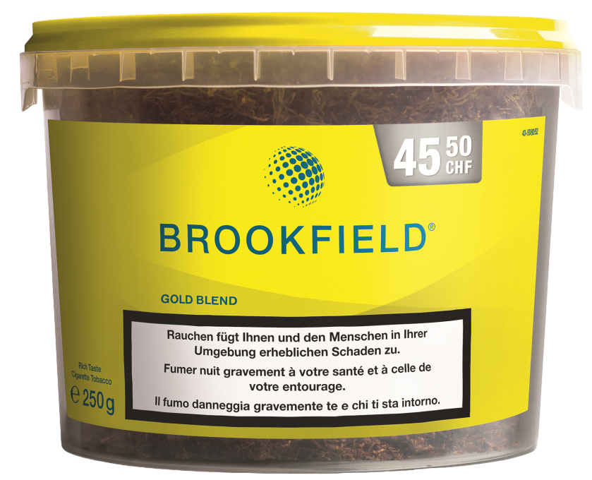 Brookfield Gold Blend Myo Tin 250g Tabak