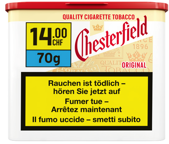 Chesterfield Original Myo Tin 70g Tabak