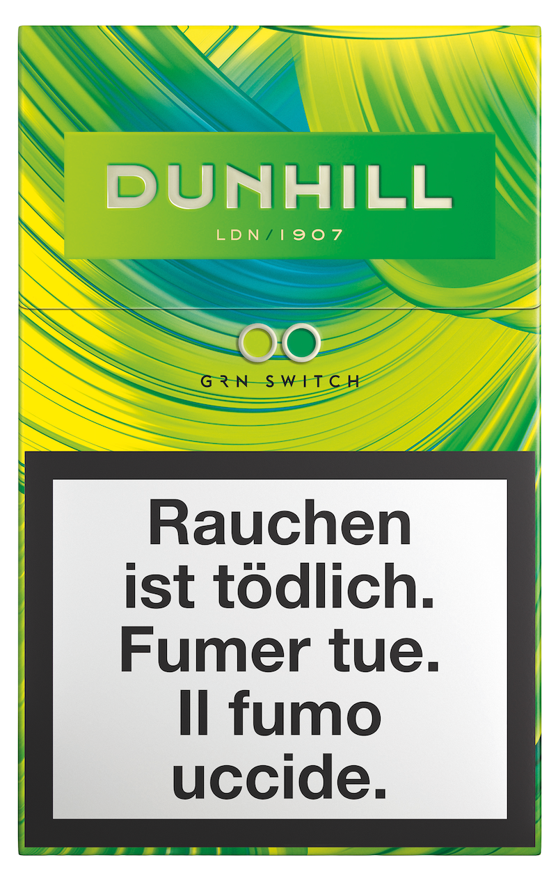 Dunhill Green Switch Box Zigaretten