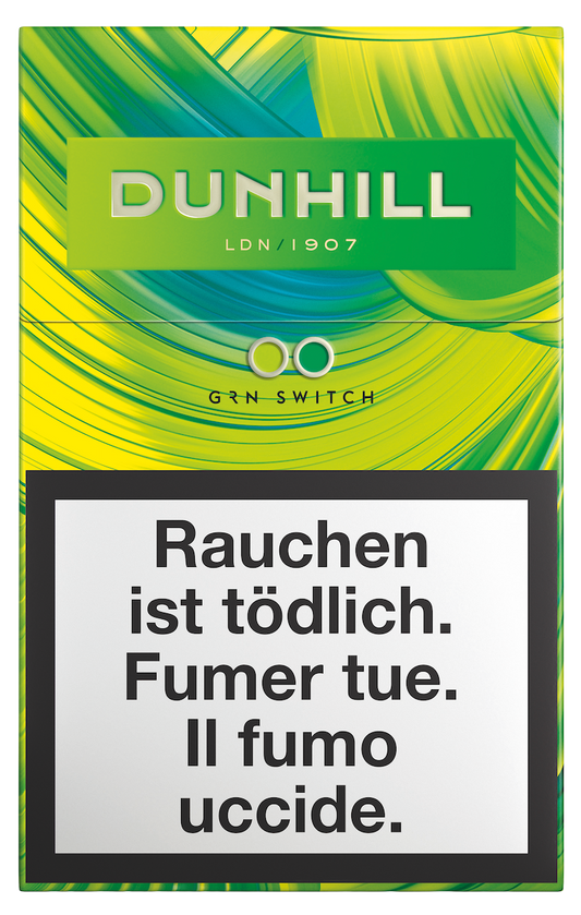 Dunhill Green Switch Box Zigaretten