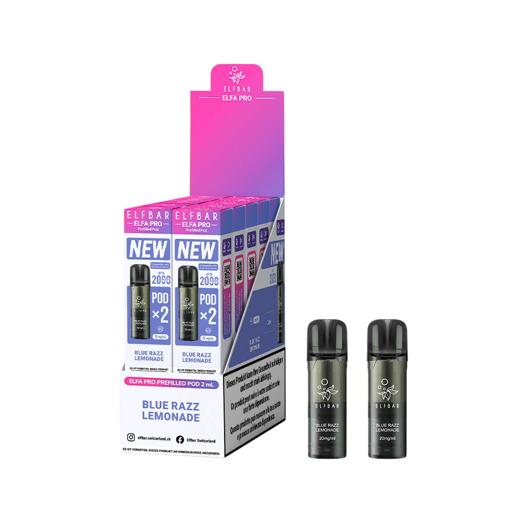 Elfbar Elfa Pro V2 Blue Razz Lemonade Pods