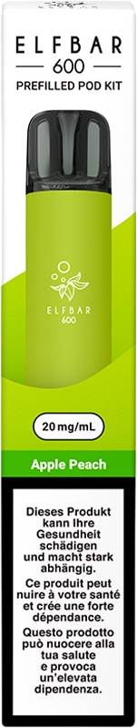 Elfbar 600 Pod Kit Apple Peach E-Zigaretten Pods
