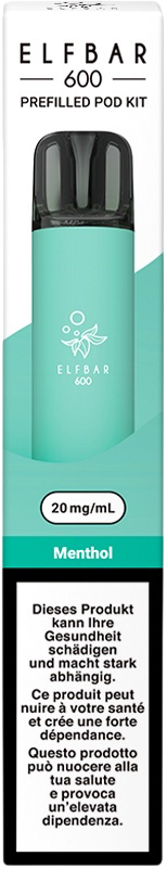 Elfbar 600 Pod Kit Menthol E-Zigaretten Pods