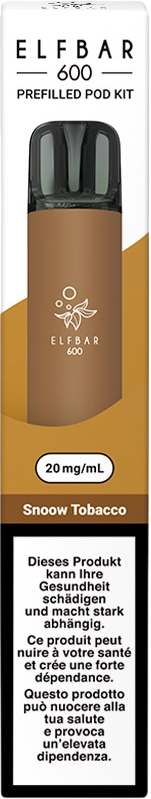 Elfbar 600 Pod Kit Snoow Tobacco E-Zigaretten Pods
