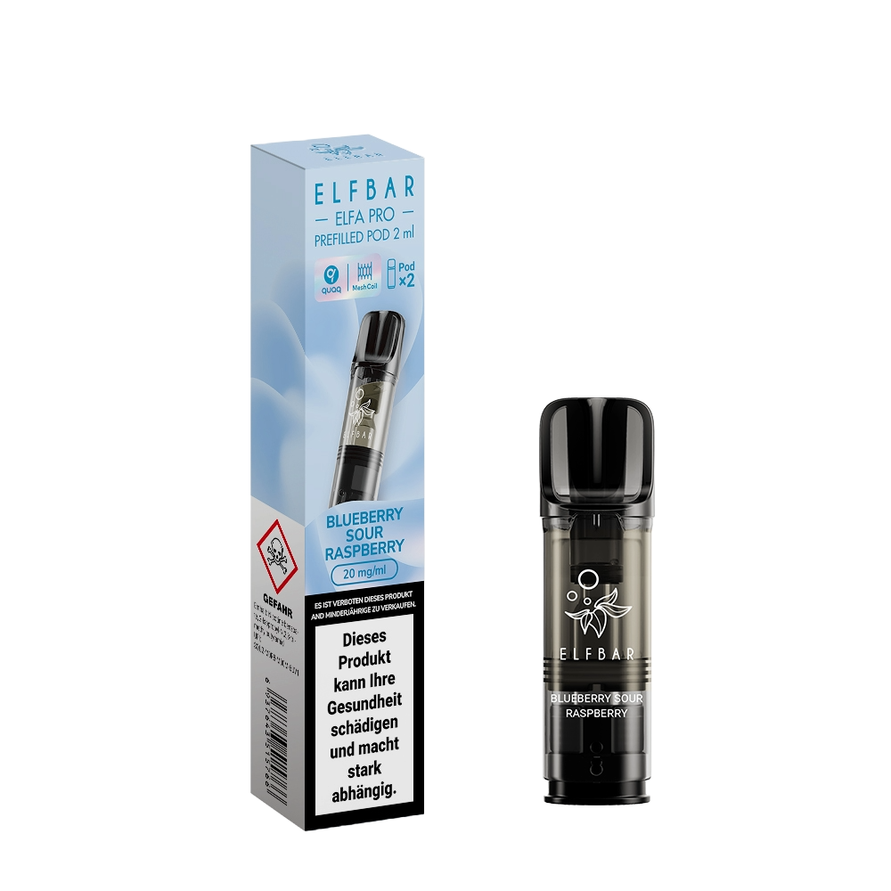 Elfbar Elfa Pro Pods Blueberry Sour Raspberry Vape