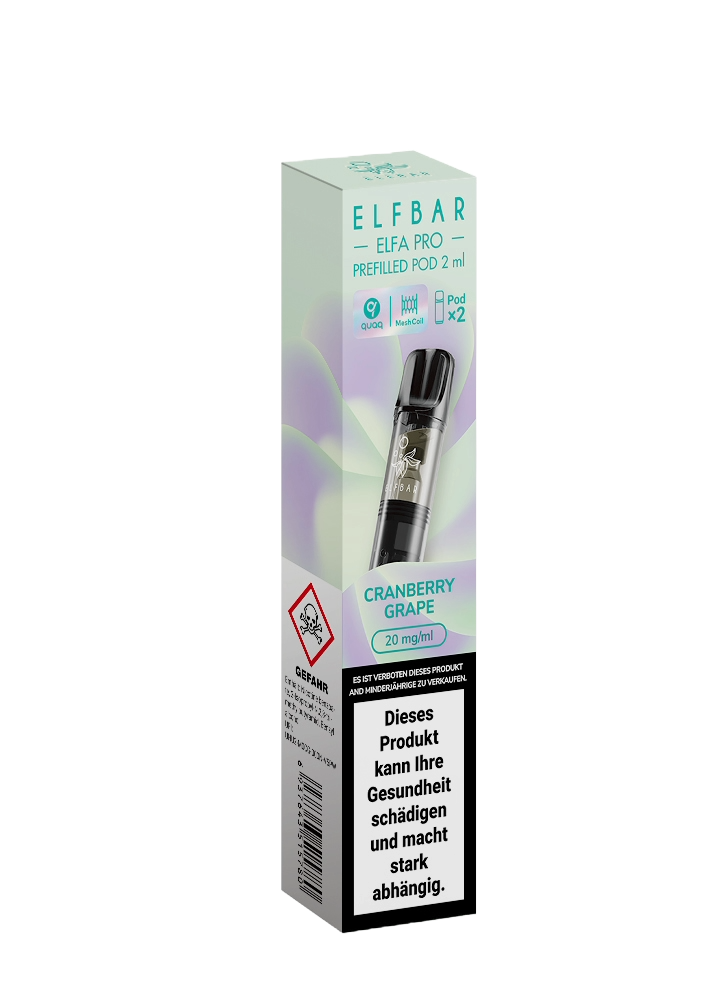 Elfbar Elfa Pro Pods Cranberry Grape Vape