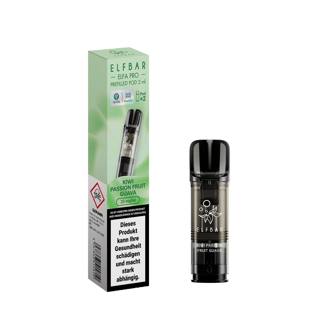 Elfbar Elfa Pro Pods Kiwi Passionfruit Guava Vape