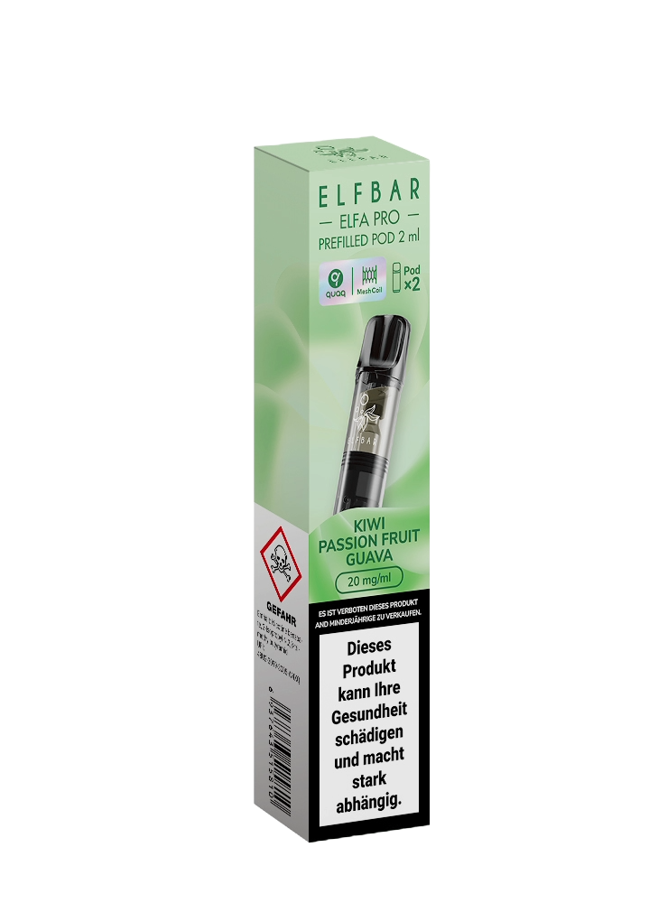 Elfbar Elfa Pro Pods Kiwi Passionfruit Guava Vape