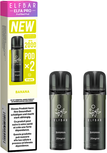 Elfbar Elfa Pro V2 Banana 2ml 2pods E-Zigaretten Liquid