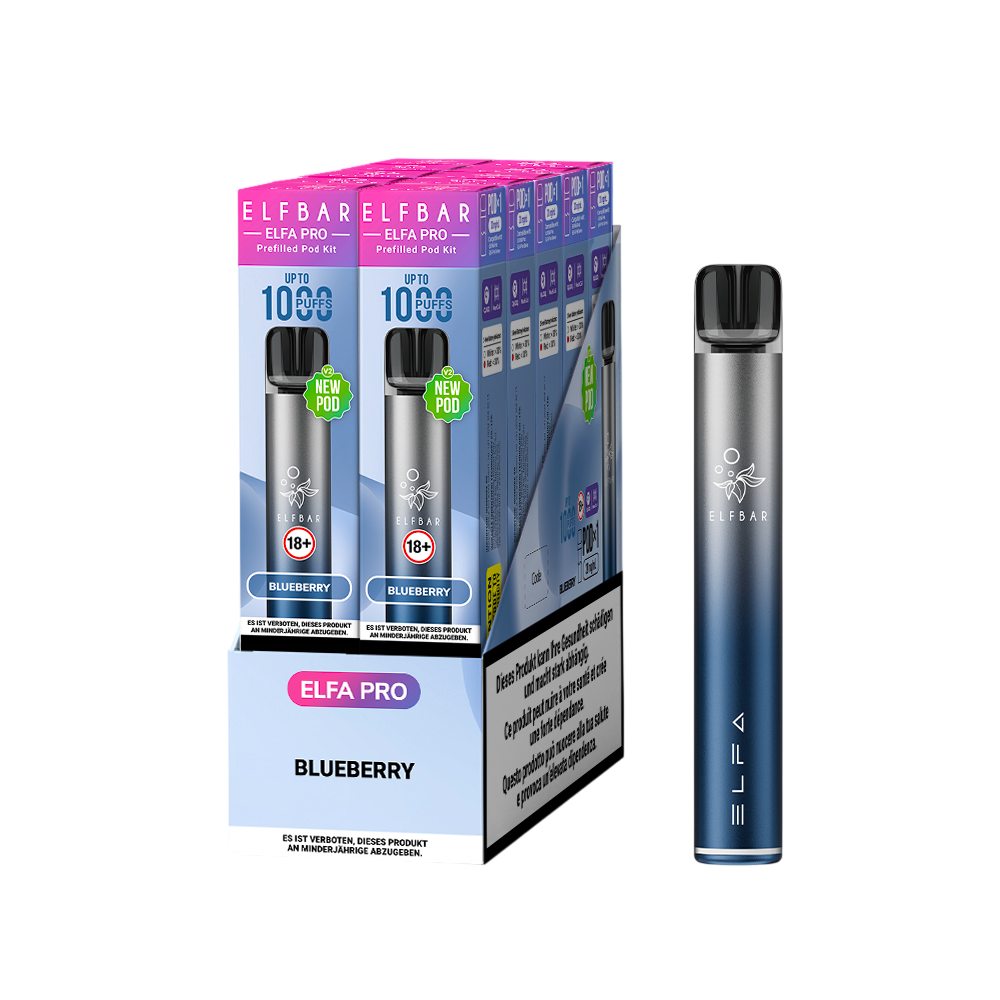 Elfbar Elfa Pro V2 Kit 2ml Twilight Blue Blueberry E-Zigaretten Pods