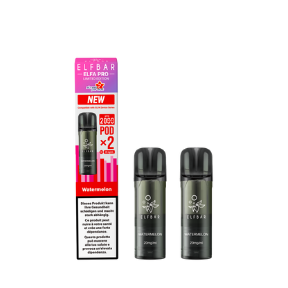 Elfbar Elfa Pro V2 Watermelon 2ml 2Pods Street Parade E-Zigaretten Pods