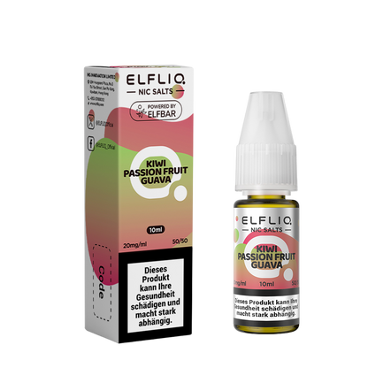 Elfbar Elfliq Kiwi Passion Fruit Guava 20mg 10ml E-Liquid