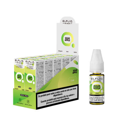 Elfbar Elfliq Sour Apple 20mg 10ml E-Liquid