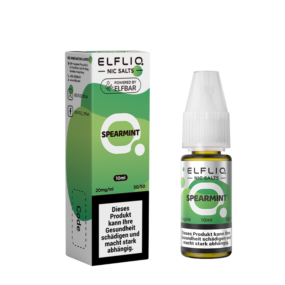 Elfbar Elfliq Spearmint 20mg 10ml E-Liquid