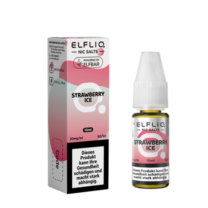 Elfbar Elfliq Strawberry Ice 20mg 10ml E-Liquid