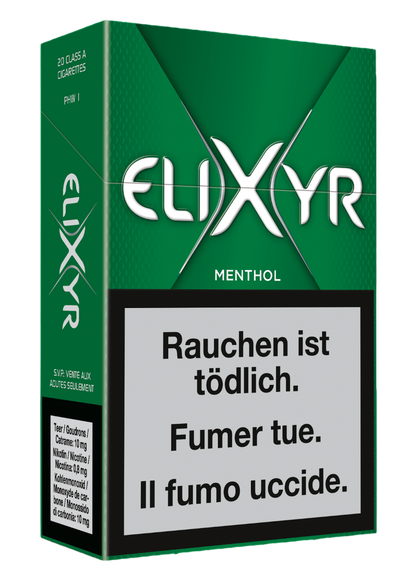 Elixyr Grün Fresh Menthol Box Zigaretten