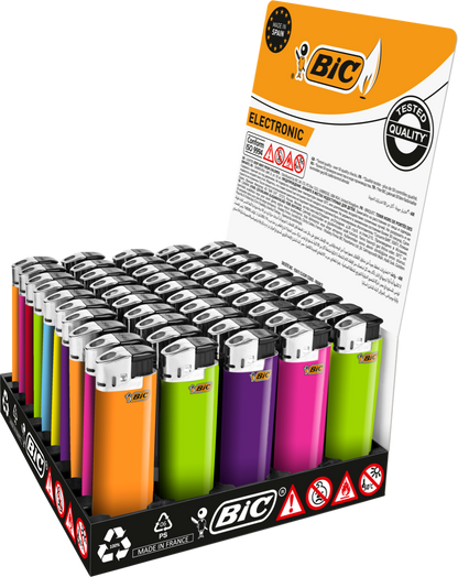 Feuerzeug Bic Electronic J 38 Farbig