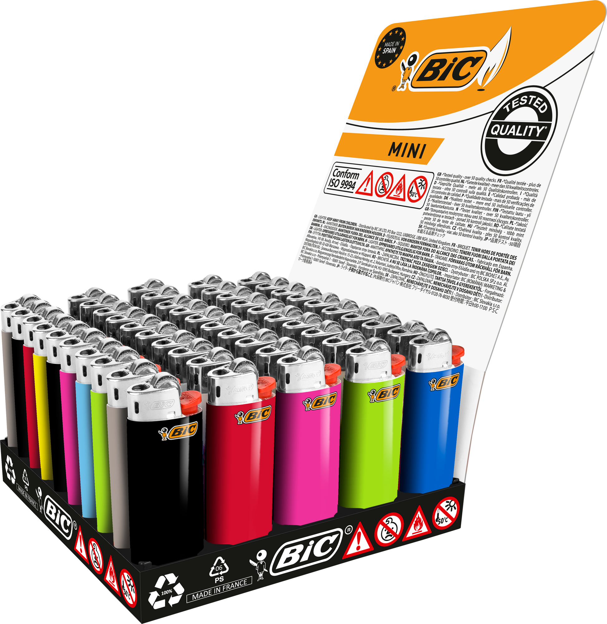 Feuerzeug Bic Mini J 25 Farbig, Einzeln