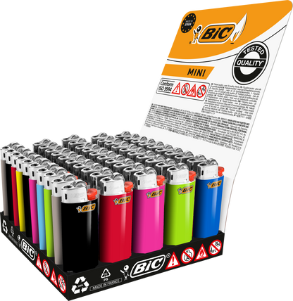 Feuerzeug Bic Mini J 25 Farbig, Einzeln
